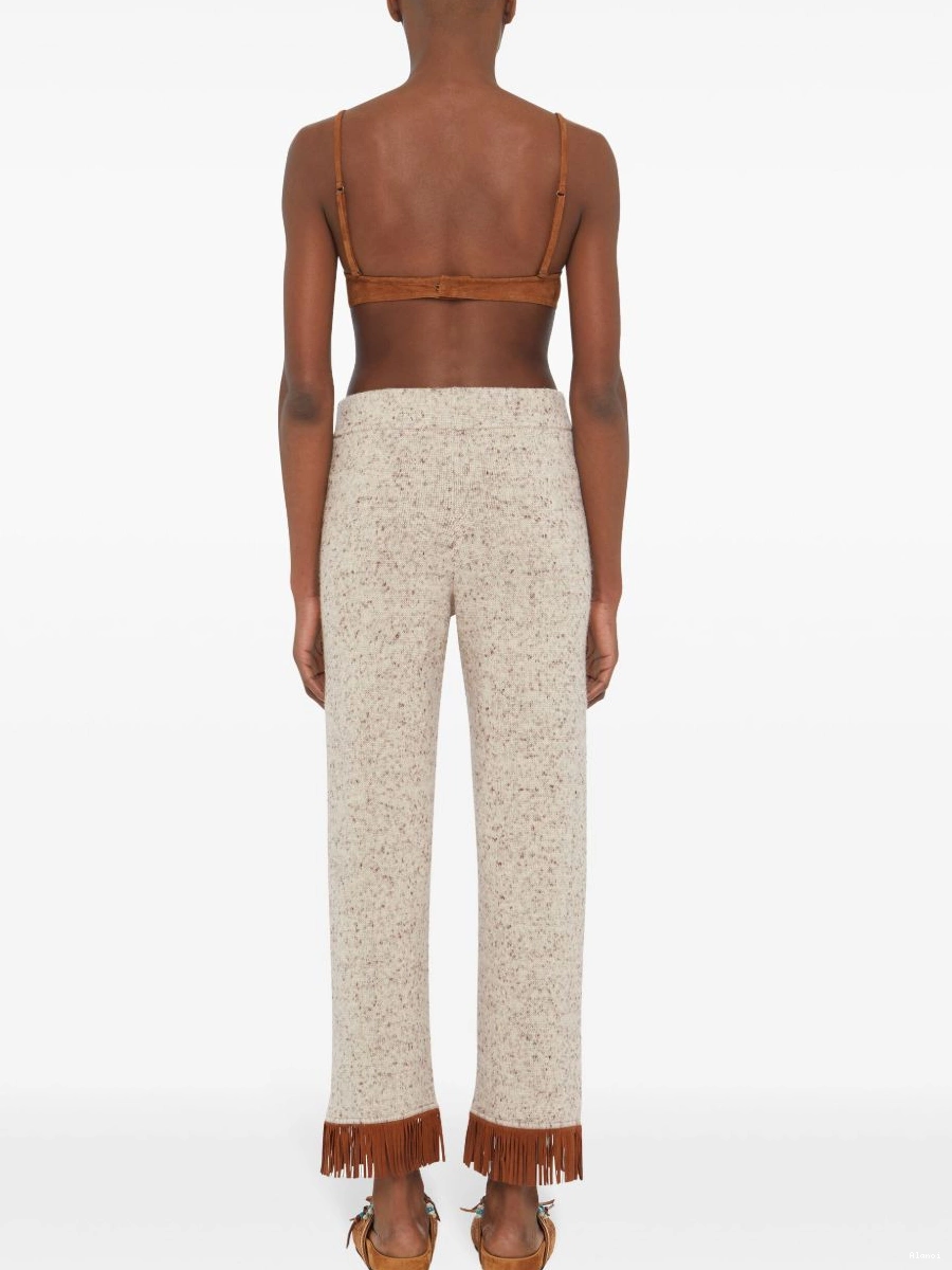 Cheap Women Dreamscape Alanui fringe-detail trousers 0712